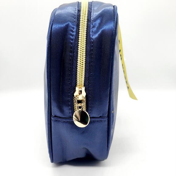 NWT Innisfree Blue and Gold Speckled Beauty Pouch Cosmetic Bag - Picture 4 of 11